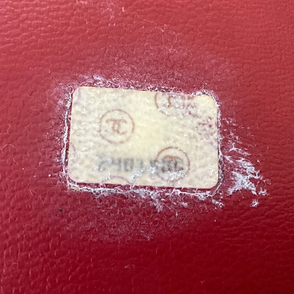 CHANEL Vintage CC Caviar Leather Shoulder Tote Red - Picture 12 of 16